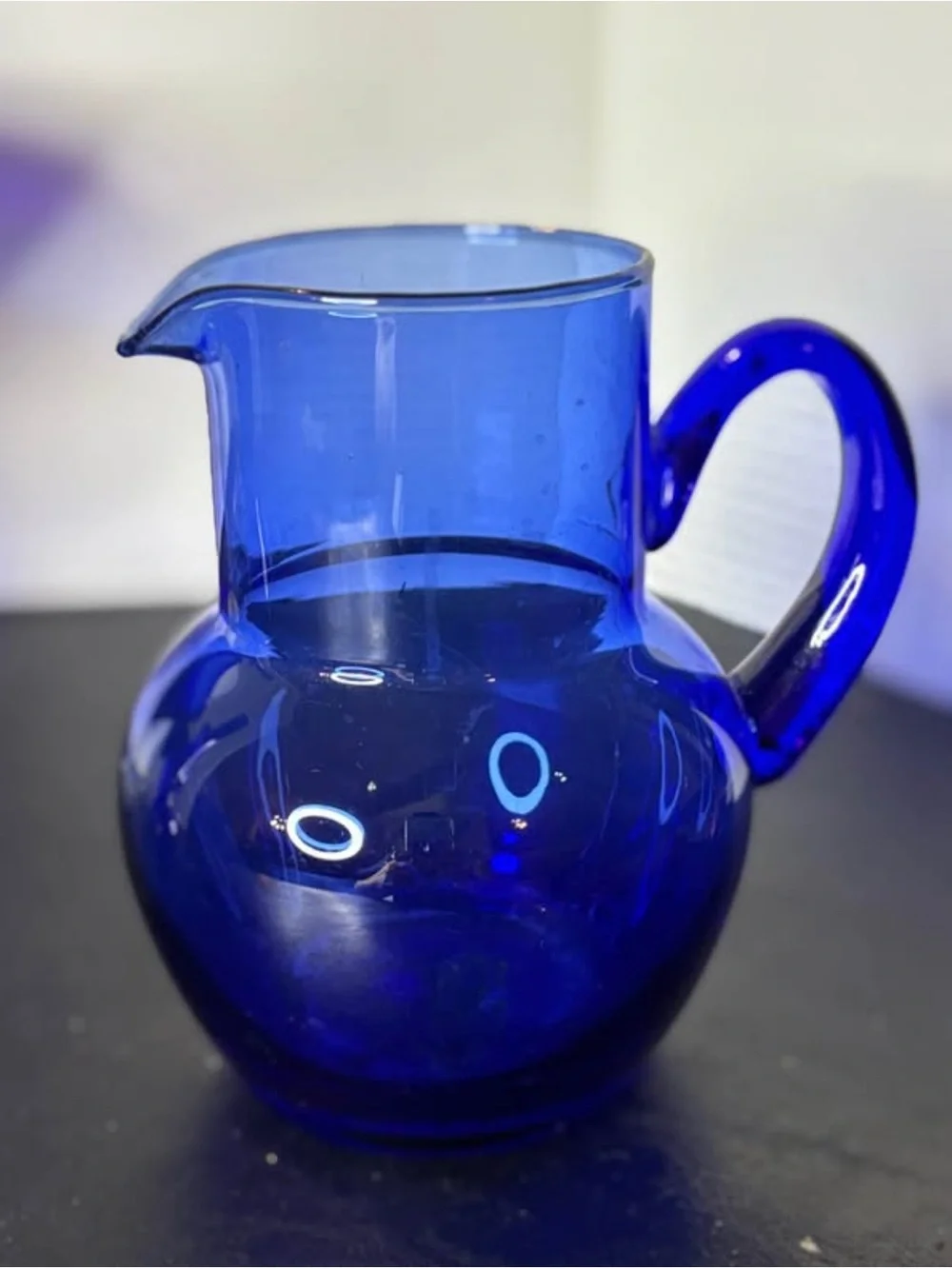 Lot of 5 Different Cobalt Blue Glass Pieces pre-owned